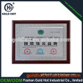 best selling products high quality flat square shape custom design zinc alloy plaque